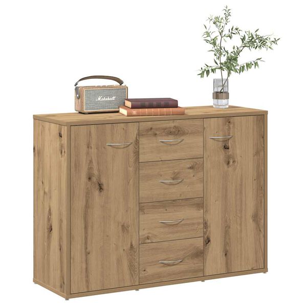 vidaXL Sideboard Artisan-Eiche 88x30x64 cm Holzwerkstoff