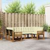vidaXL Outdoor-Sofagarnitur mit Kissen 6 pcs Natur und Creme