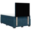 vidaXL Boxspringbett mit Matratze Blau 120x200 cm Samt