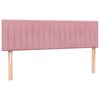 vidaXL Boxspringbett mit Matratze Rosa 160x210 cm Samt