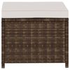 vidaXL 5-tlg. Garten-Lounge-Set mit Auflagen Poly Rattan Braun