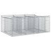 vidaXL Gabionen-Hochbeet Silber