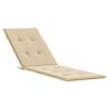 vidaXL Liegestuhl-Auflage Beige (75+105)x50x4 cm