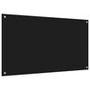 vidaXL K&uuml;chenr&uuml;ckwand Schwarz 110 x 60 x 0,6 cm Geh&auml;rtetes Glas