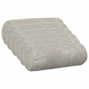 vidaXL Kissenbezug 6 pcs HEERLEN Hellgrau &Oslash; 15 x 40 cm Chenille-Stoff
