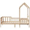 vidaXL Tagesbett mit Dach 80x200 cm Massivholz Kiefer
