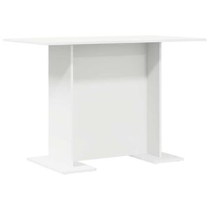 vidaXL Esstisch Wei&szlig; 110 x 60 x 75 cm Holzwerkstoff