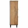 vidaXL Highboard Braun 40x33x110 cm Massivholz Mango