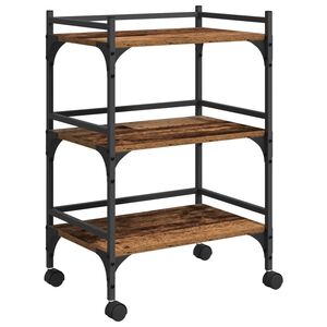 vidaXL K&uuml;chentrolley Altholz 50 x 35 x 75,5 cm Holzwerkstoff