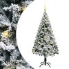 vidaXL K&uuml;nstlicher Weihnachtsbaum mit 150 LEDs mit St&auml;nder Wei&szlig; 150 cm