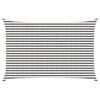 vidaXL Sonnensegel Hellgrau und Wei&szlig; 3 x 4 m HDPE