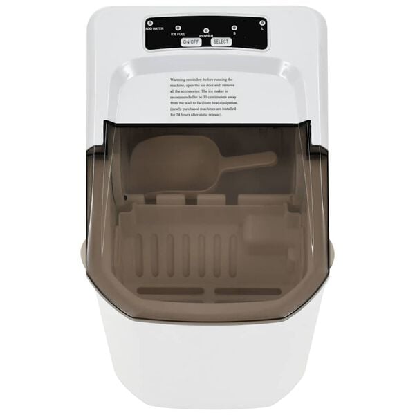 vidaXL Eiswürfelbereiter Weiß 1,4 L 15 kg / 24 h