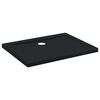 vidaXL Duschbodenablage mit Punkten 90 x 70 x 4 cm ABS Schwarz