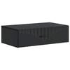 vidaXL Wandmontierter Beistelltisch Schwarz 59 x 34,5 x 17 cm