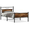 vidaXL Bettgestell ohne Matratze R&auml;uchereiche 100x190 cm Holzwerkstoff