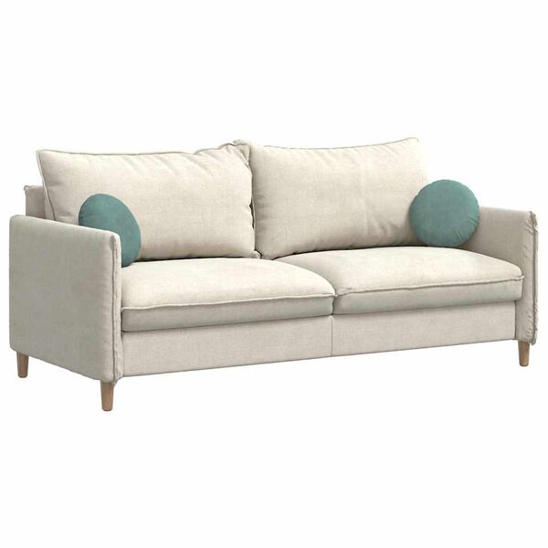 vidaXL Sitzkissen 2 Stück Meergrün Ø 30 x 13 cm Samt