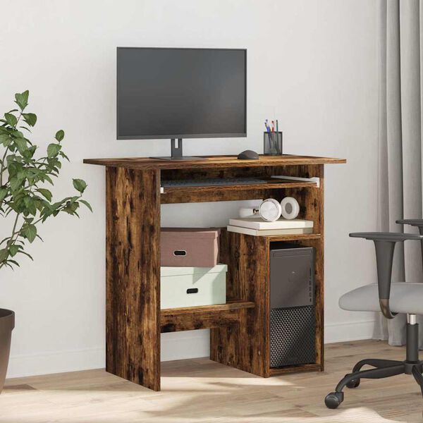 vidaXL Schreibtisch R&auml;uchereiche 80x45x74 cm Holzwerkstoff