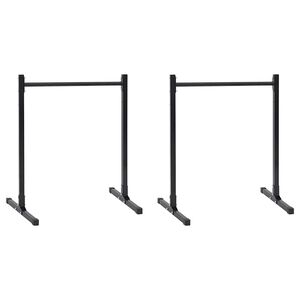 vidaXL Dip Station 2 stk. Schwarz 55 x 90 x 104.5 cm