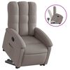 vidaXL Relaxsessel mit Aufstehhilfe Taupe Stoff