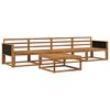 vidaXL Outdoor-Sofagarnitur 5 pcs Natur Massivholz Akazie