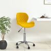 vidaXL Esszimmerstuhl Drehbar Senfgelb Samt