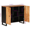 vidaXL Sideboard mit 2 T&uuml;ren 90x33x75 cm Massivholz Akazie