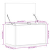 vidaXL Truhe Weiß 60x35x35 cm Holzwerkstoff