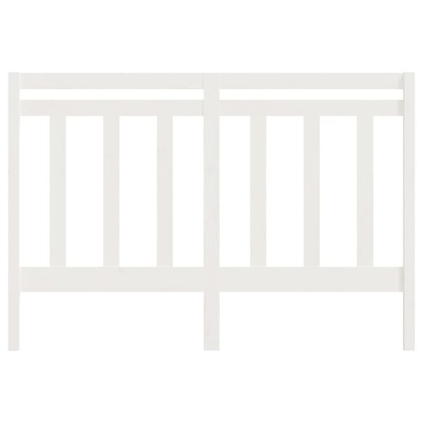 vidaXL Kopfteil Wei&szlig; 156x4x100 cm Massivholz Kiefer