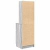 vidaXL Nachttisch Grau Sonoma 39x35x125 cm Holzwerkstoff