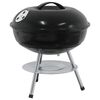 vidaXL Holzkohlegrill Schwarz 36,5 x 36,5 x 40 cm