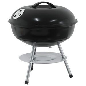 vidaXL Holzkohlegrill 36,5 x 36,5 x 40 cm Schwarz