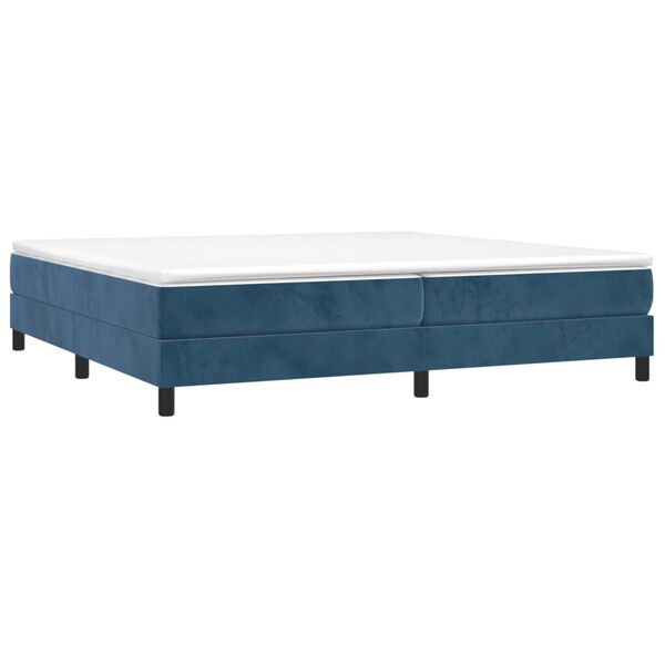 vidaXL Boxspringbettgestell Dunkelblau 200x200 cm Samt