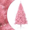 vidaXL Künstlicher Halb-Weihnachtsbaum mit Ständer Rosa 210 cm PVC
