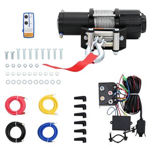vidaXL Elektrische Seilwinde 12 V 4500 lbs 2040 kg mit Fernbedienung