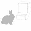 vidaXL Kaninchenf&uuml;tterer Silber 17,5 x 26 x 28,5 cm Verzinkter Stahl