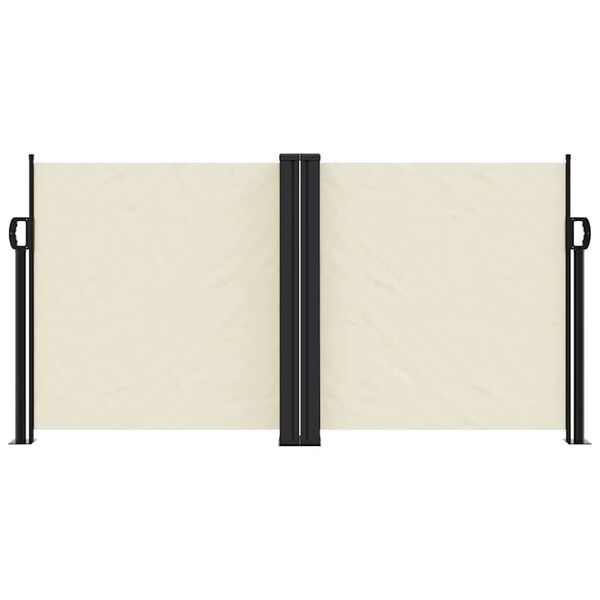 vidaXL Seitenmarkise Ausziehbar Creme 120x600 cm