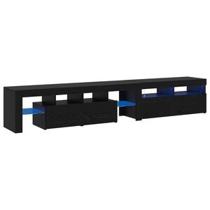 vidaXL TV-Schr&auml;nk 2 pcs Schwarz Eichen-Optik 230 x 36,5 x 40 cm