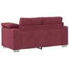 vidaXL Sofa 3 pcs Wind Rot 219 x 80 x 82 cm Leinenmischgewebe