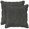 vidaXL Kissen mit Kissen HOUTEN 2 Stk. Anthrazit Mikrofaser Fleece