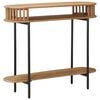 vidaXL Handgefertigter Beistelltisch Teakbraun 90 x 30 x 75 cm