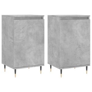 vidaXL Sideboards 2 Stk. Betongrau 40x35x70 cm Holzwerkstoff
