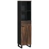 vidaXL Badezimmerschrank Walnuss 38 x 33 x 160 cm Holzwerkstoff