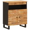 vidaXL Seitenschrank mit T&uuml;r Braun 60 x 33,5 x 75 cm Massivholz Mango