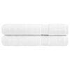 vidaXL Premium Saunat&uuml;cher SOLUND 2 Stk. Wei&szlig; 80x200 cm 600 g/m&sup2;