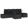 vidaXL Garten-Sofa-Set 6 stk. Poly Rattan