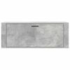 vidaXL Wand-Schuhschrank Betongrau 100x35x38 cm Holzwerkstoff
