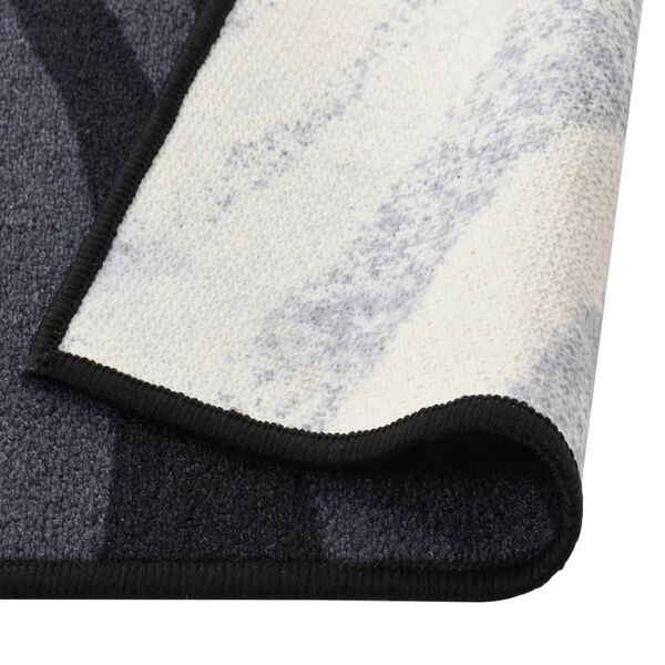 vidaXL Teppichl&auml;ufer Schwarz 80x500 cm