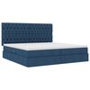 vidaXL Bett mit Stauraum und LED mit LED Blau 200 x 200 cm Polyester