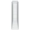 vidaXL Gabionen mit Hochbogen 10Stk. 400x50x200/220cm Verzinktes Eisen