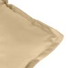 vidaXL Hochlehner-Auflagen 4 Stk. Melange Beige 120x50x7 cm Stoff
